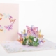 pink butterfly birthday card